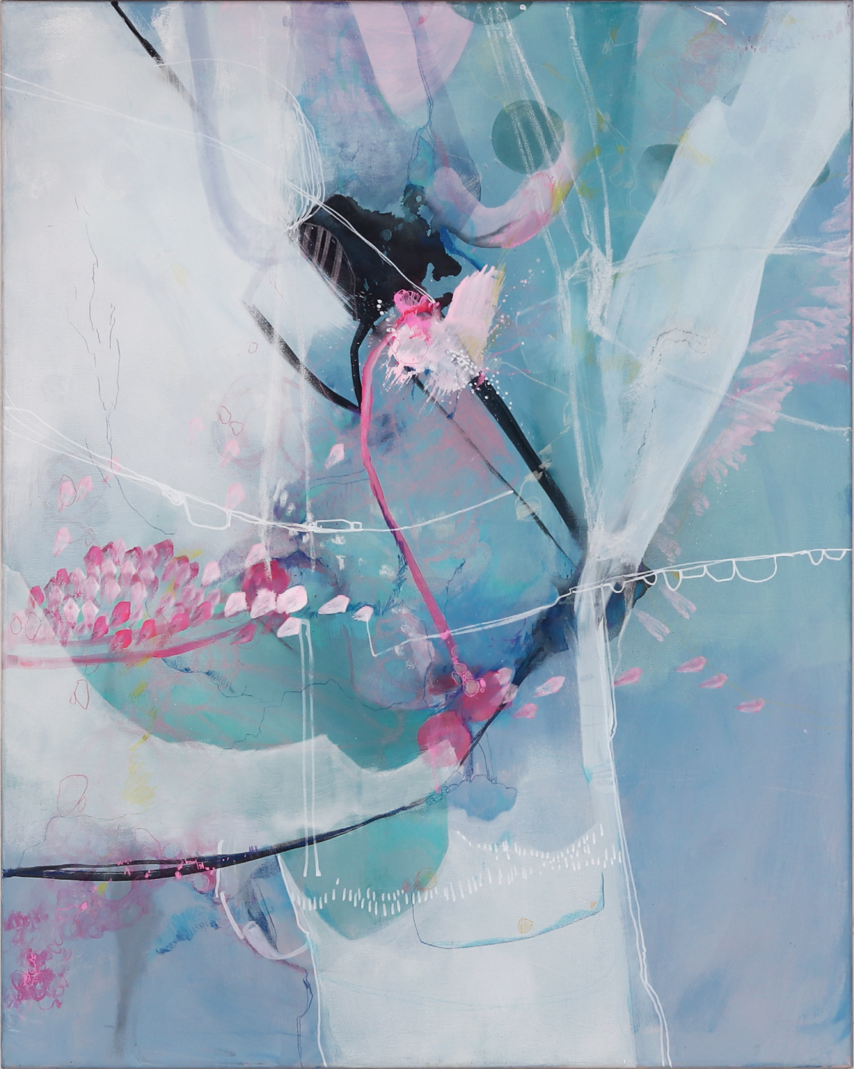 — be free — 2023 mixed media auf leinwand, 80 x 100 cm