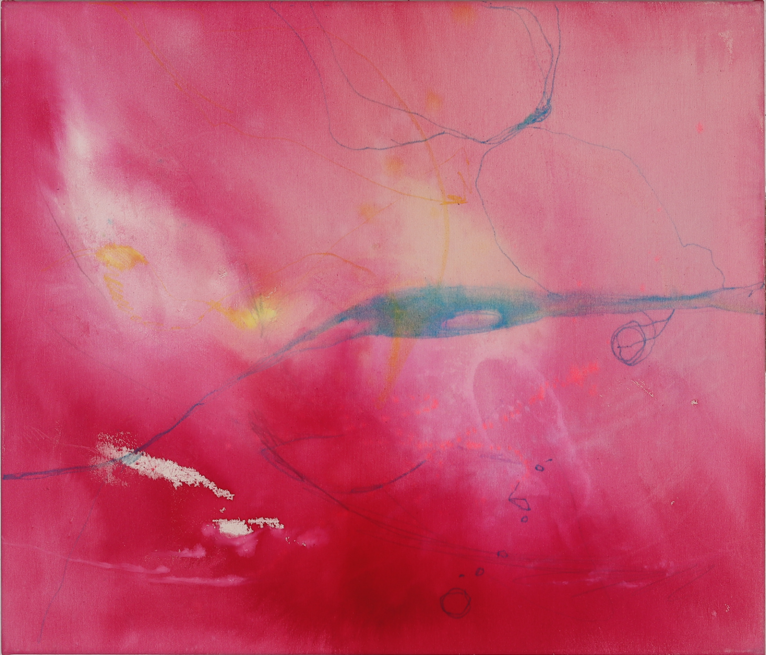 — deepness — 2024 mixed media auf leinwand, 70 x 60 cm