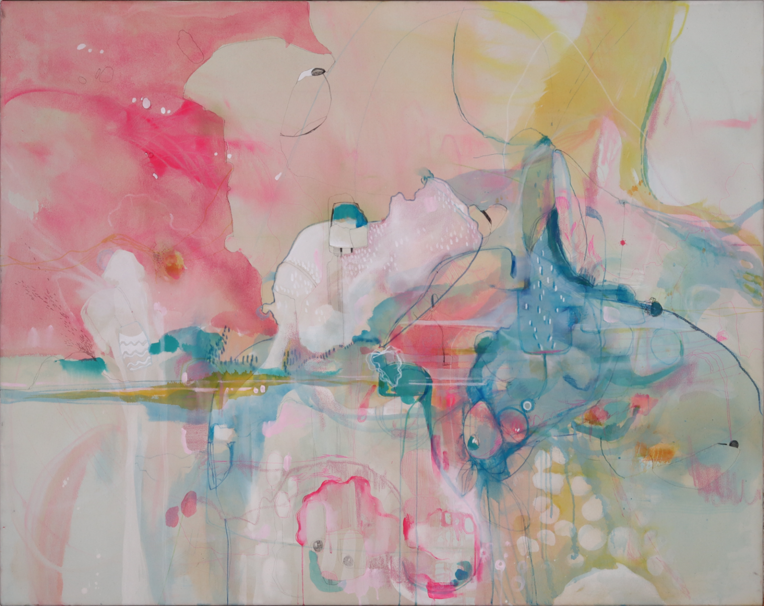 — bärchi — 2024 mixed media auf leinwand, 140 x 110 cm